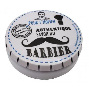 Savon du Barbier et sa boîte métal Mas du roseau