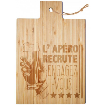 Planche à découper bambou L'APÉRO RECRUTE ENGAGEZ-VOUS !