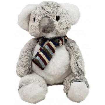 Peluche Koala avec écharpe rayée