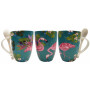 Mug avec cuillère FLAMANT ROSE ALLEN DESIGNS