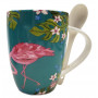 Mug avec cuillère FLAMANT ROSE ALLEN DESIGNS