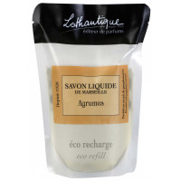 Recharge Savon liquide de Marseille Agrumes à l'huile d'olive Lothantique Le Comptoir à savons de Marseille