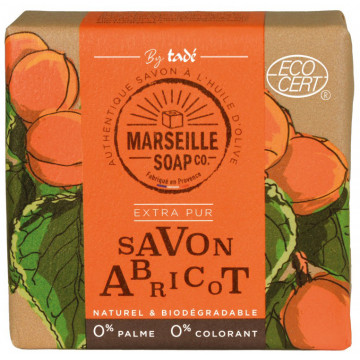 SAVON DE MARSEILLE ABRICOT Tadé 100 g CERTIFIÉ COSMOS NATURAL