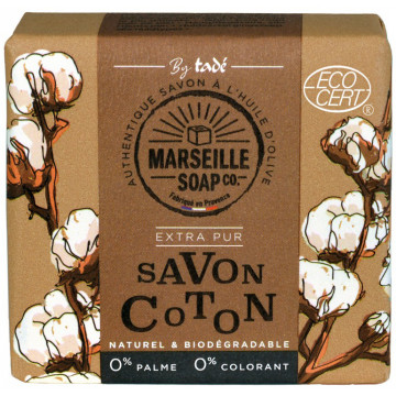 SAVON DE MARSEILLE COTON Tadé 100 g CERTIFIÉ COSMOS NATURAL