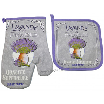 Gant et manique LAVANDE DE PROVENCE Qualité Supérieur