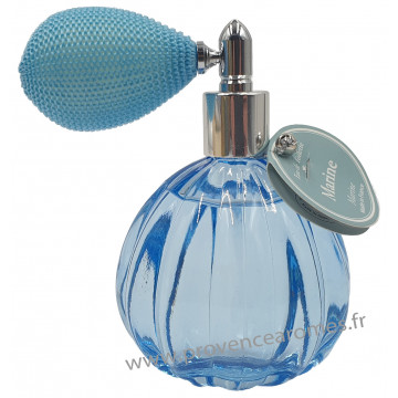 Eau de toilette MARINE 60 ml flacon facettes rétro avec poire Esprit Provence