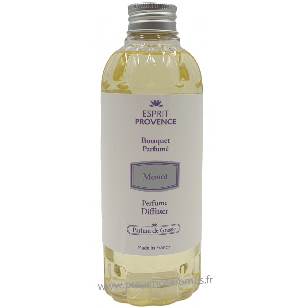 Recharge parfum d'ambiance à bâtons MONOÏ 250 ml Esprit Provence - Provence  Arômes Tendance sud