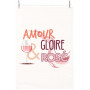 Torchon AMOUR GLOIRE ET ROSÉ