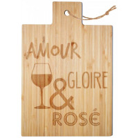 Planche à découper bambou AMOUR GLOIRE ET ROSÉ