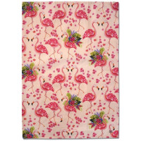 Torchon FLAMANT ROSE ALLEN DESIGNS