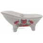 Porte savon baignoire ancienne Lavande et Coquelicot