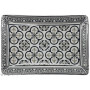 Porte savon rectangle Fleur de lys couleur noir et gris