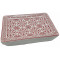 Porte savon rectangle Fleur de lys couleur rouge