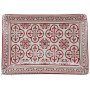 Porte savon rectangle Fleur de lys couleur rouge