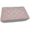 Porte savon rectangle Fleur de lys couleur rose