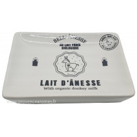 Porte savon rectangle Lait d'ânesse