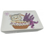 Porte savon rectangle Chat lavande