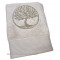 Serviette de toilette beige brodée ARBRE DE VIE