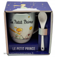 Mug avec cuillère LE PETIT PRINCE Planète rose