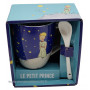 Mug avec cuillère LE PETIT PRINCE nuit étoilée