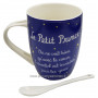 Mug avec cuillère LE PETIT PRINCE nuit étoilée