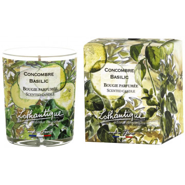 Bougie Parfumée CONCOMBRE BASILIC 160 g Jardin d'aquarelles Lothantique