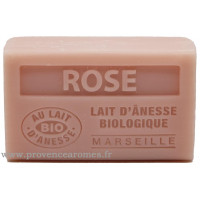 Savon ROSE au lait d'ânesse Biologique 60 gr