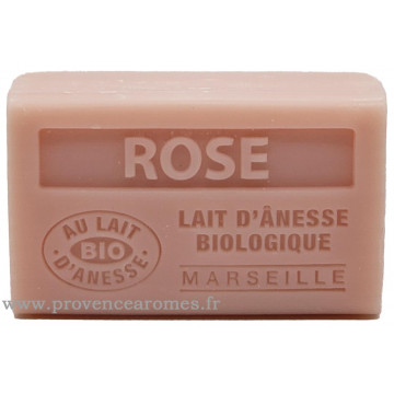 Savon ROSE au lait d'ânesse Biologique 60 gr