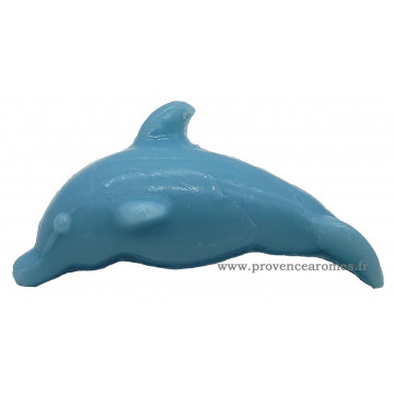 Savon en forme de dauphin bleu