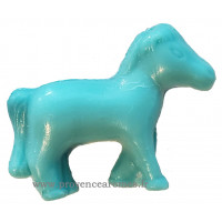 Savon en forme de poney bleu