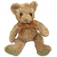 Peluche doudou ours Châtain doré ultra doux style rétro vintage