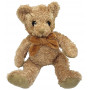 Peluche doudou ours Châtain doré ultra doux style rétro vintage