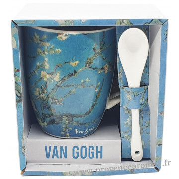 Mug avec cuillère AMANDIER EN FLEURS Vincent Van Gogh