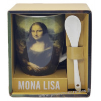 Mug avec cuillère MONA LISA Léonard de Vinci
