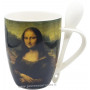 Mug avec cuillère MONA LISA Léonard de Vinci