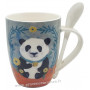 Mug avec cuillère PANDA Allen Designs