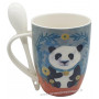 Mug avec cuillère PANDA Allen Designs