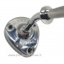 Porte Savon rotatif mural inox argent