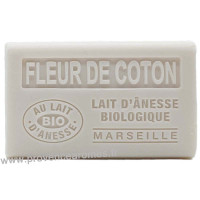 Savon Fleur de Coton au lait d’ânesse bio 60g