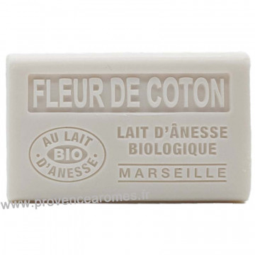 Savon Fleur de Coton au lait d’ânesse bio 60g
