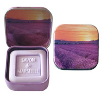 Boîte et savon d'invité Lavande déco Champ de lavande Esprit Provence