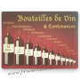 Set de table Bouteilles de Vin & Contenances I & S Collection