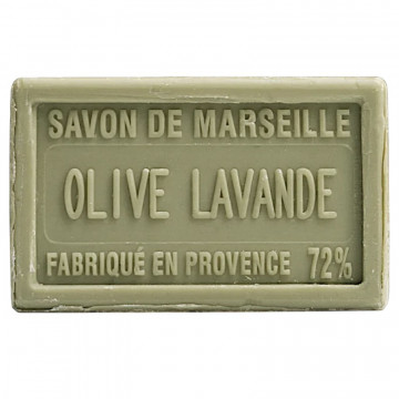 Savon OLIVE LAVANDE au beurre de karité 100 gr Savon de Marseille Pur végétal