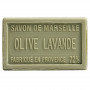 Savon OLIVE LAVANDE au beurre de karité 100 gr Savon de Marseille Pur végétal