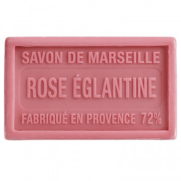 Savon ROSE ÉGLANTINE au beurre de karité 100 gr Savon de Marseille Pur végétal