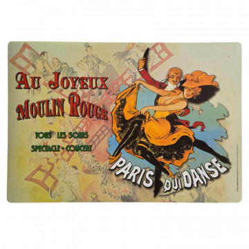 Set de table Au Joyeux Moulin Rouge – Décoration rétro vintage