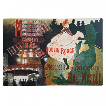 Set de table Moulin Rouge La Goulue – Décoration rétro vintage