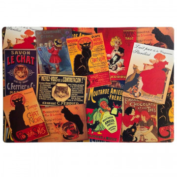 Set de table Patchwork Les Chats – Décoration rétro vintage affiches anciennes