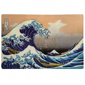 Set de table La Grande Vague de Kanagawa – Décoration rétro vintage