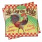 Serviettes en papier déco " Le Coq en Pâte" Natives déco rétro vintage